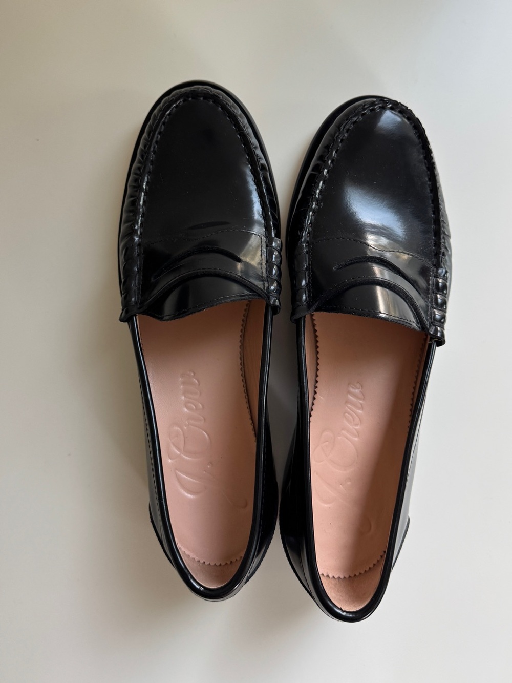 J. Crew Black Winona Penny Loafer in Spazzolato Leather 8